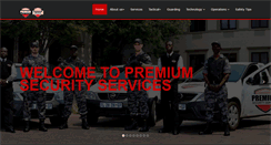 Desktop Screenshot of premiumsecurity.co.za