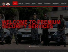 Tablet Screenshot of premiumsecurity.co.za